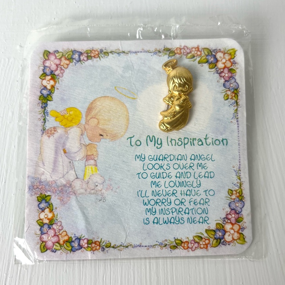 Vintage 1994 Precious Moments Guardian Angel Pin